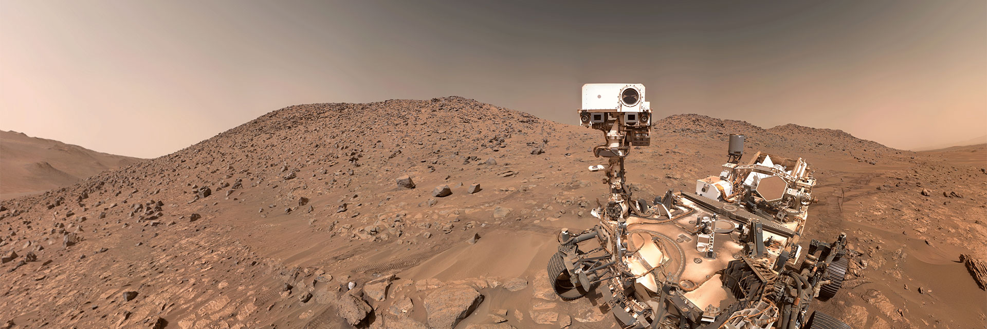 The Perseverance Mars Rover on the surface of Mars